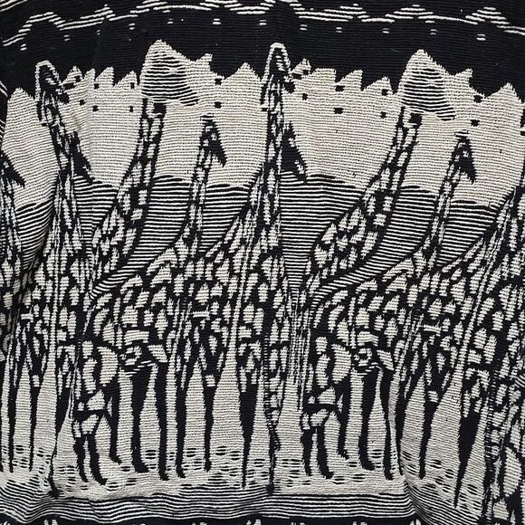 VTG Giraffe Tapestry Blazer Jacket FitsL NewIdentity Southwestern African Safari - Picture 10 of 14